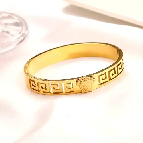 STAINLESS STEEL VERSACE MEDUSA BRACELET