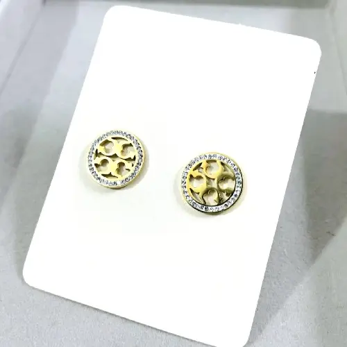 STAINLESS STEEL TORY BURCH STYLE STUD