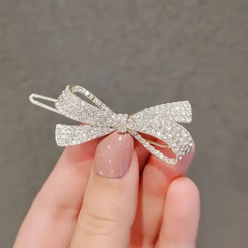 ELEGANT VINTAGE VERSATILE RHINESTONE BOW HAIR CLIP