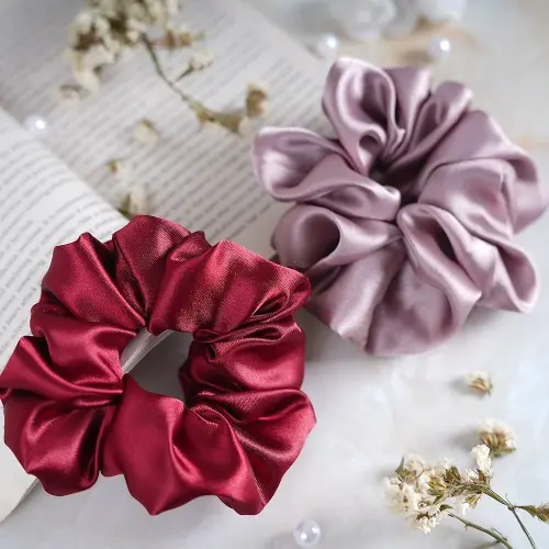 hair-crunchy-scrunchy-rubber-band-soft-ponytail-holders