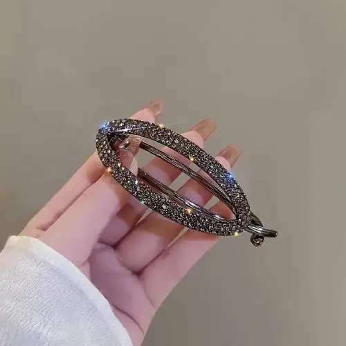 RHINESTONE HAIR BARRETTE CLIPS
