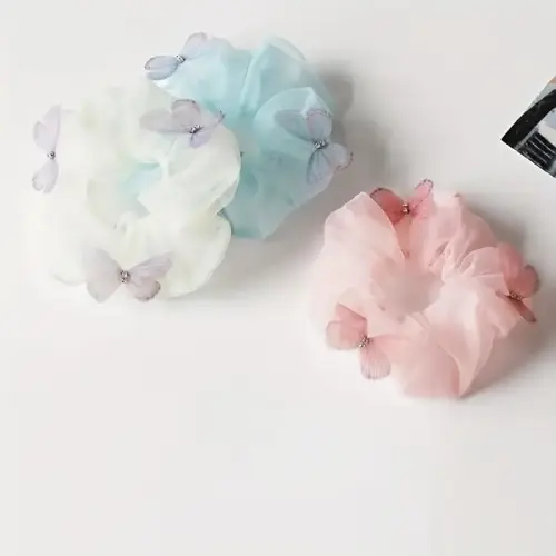 CUTE ANIMAL THEMED BUTTERFLY SCRUNCHIES