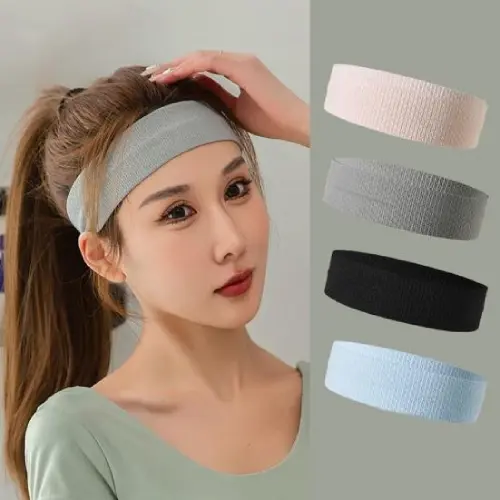 MOISTURE-WICKING SWEATBAND HIGH ELASTIC SPORTS WOMEN TENNIS BASKETBALL MEN HEADBAND