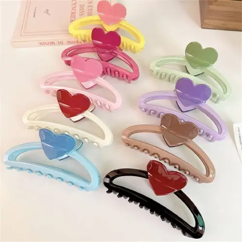 HOLLOW HAIR CLAW CANDY COLOR HAIR CLIP NEW SHARK CLIP