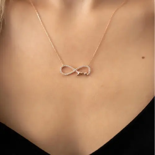 INFINITY ROSE GOLD PENDANT