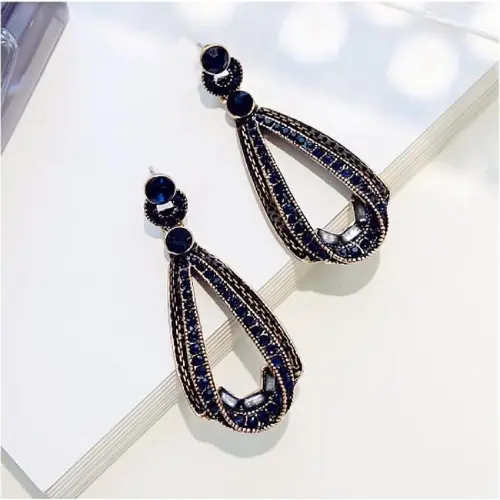 CUBIC ZIRCON TEARDROP EARRINGS