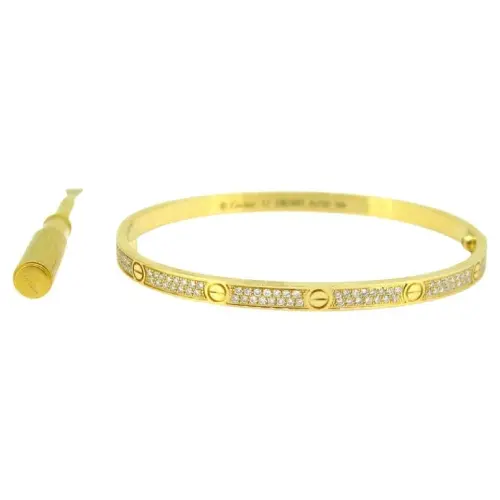 STAINLESS STEEL CARTIER MICRO FITTED STONES BRACELET