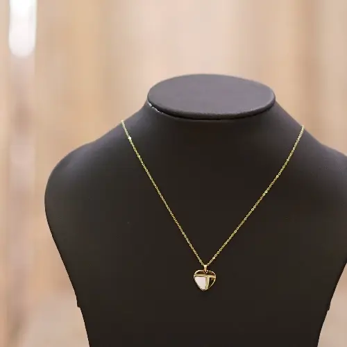 GP TITANIUM STEEL HEART LOVE NECKLACE.