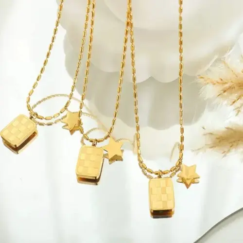 STAINLESS STEEL LUMINO BUZZ NECKLACE