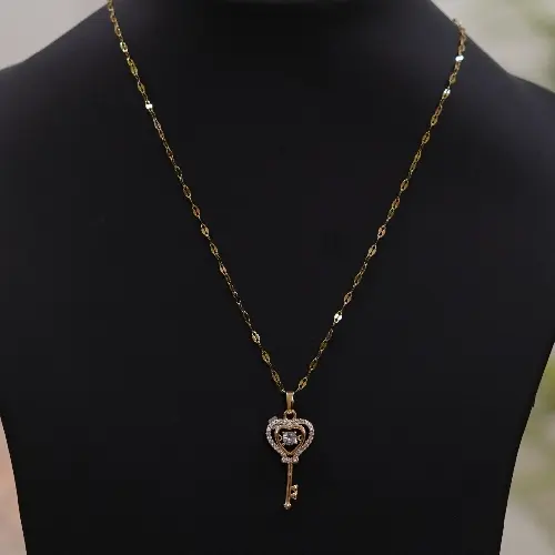 STAINLESS STEEL KEY NECKLACE